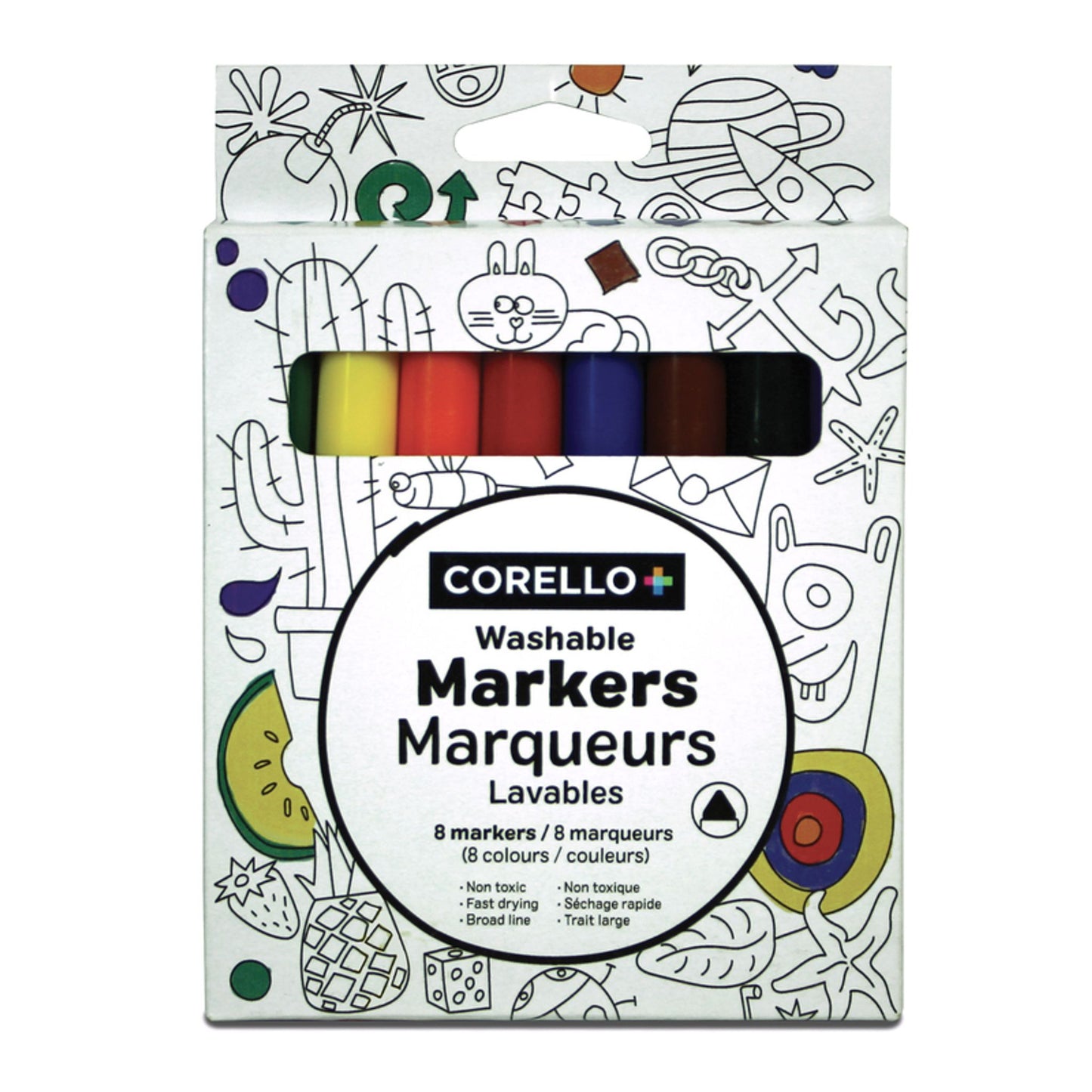 Washable Markers Corello+ – 8 colors