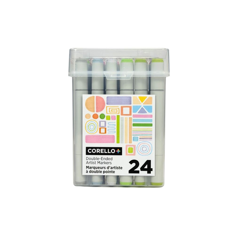 Corello+ Alcohol Markers – Dual Chisel & Fine Tips – 24 Colours