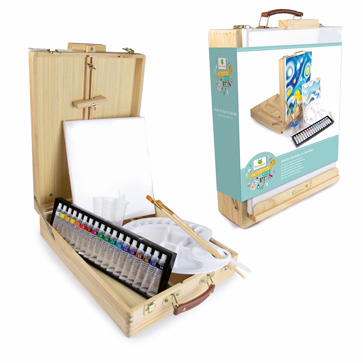 Atelier d'artiste et chevalet