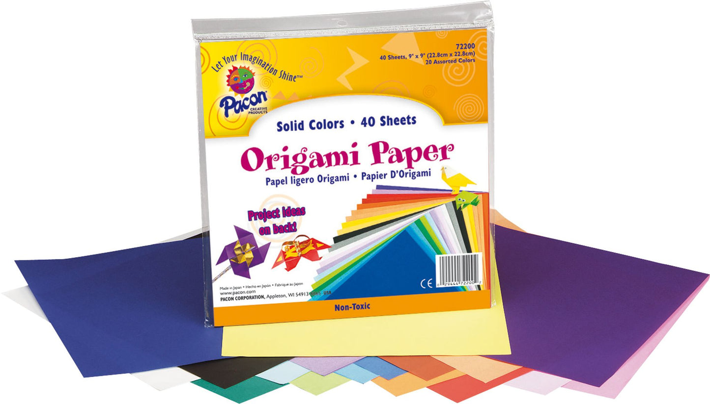 Papier origami et cahier d'explication