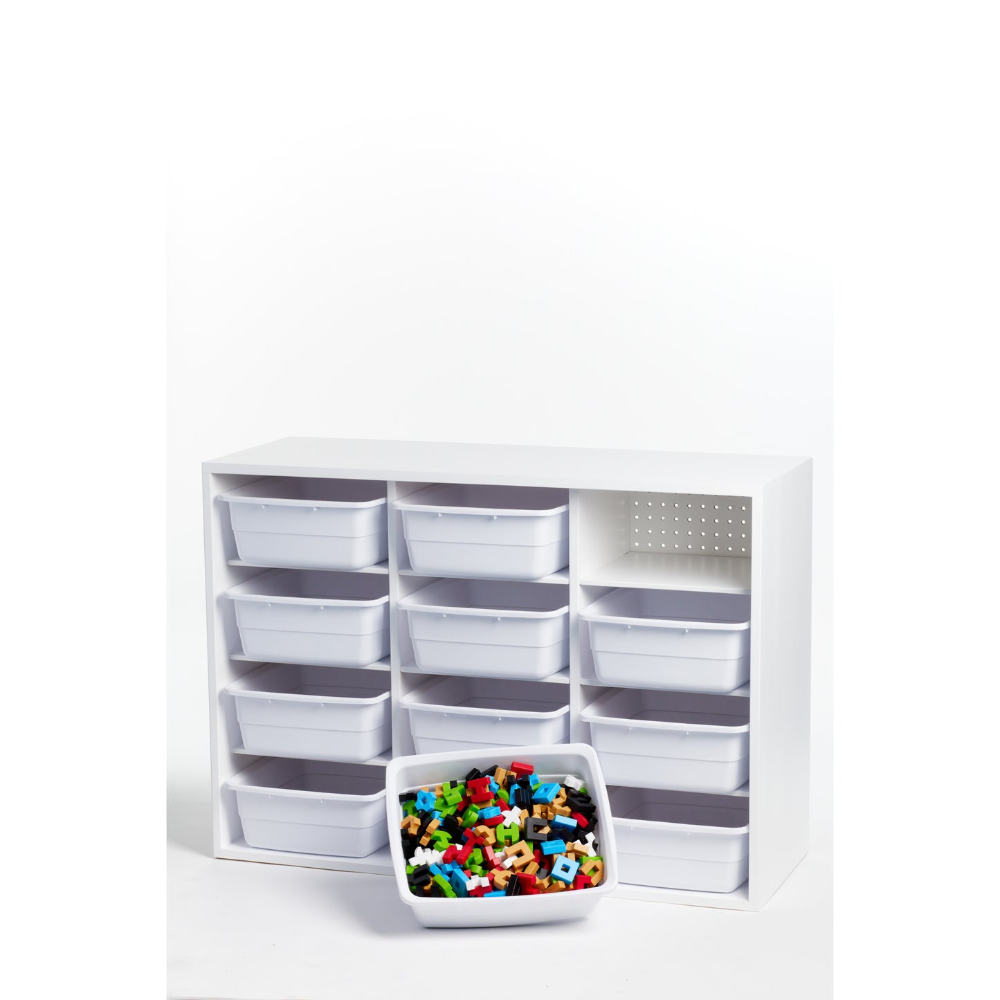 Étagères mobiles à 12 compartiments