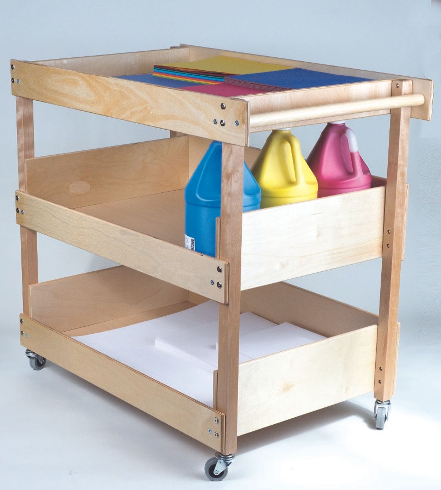 Wooden Storage Cart