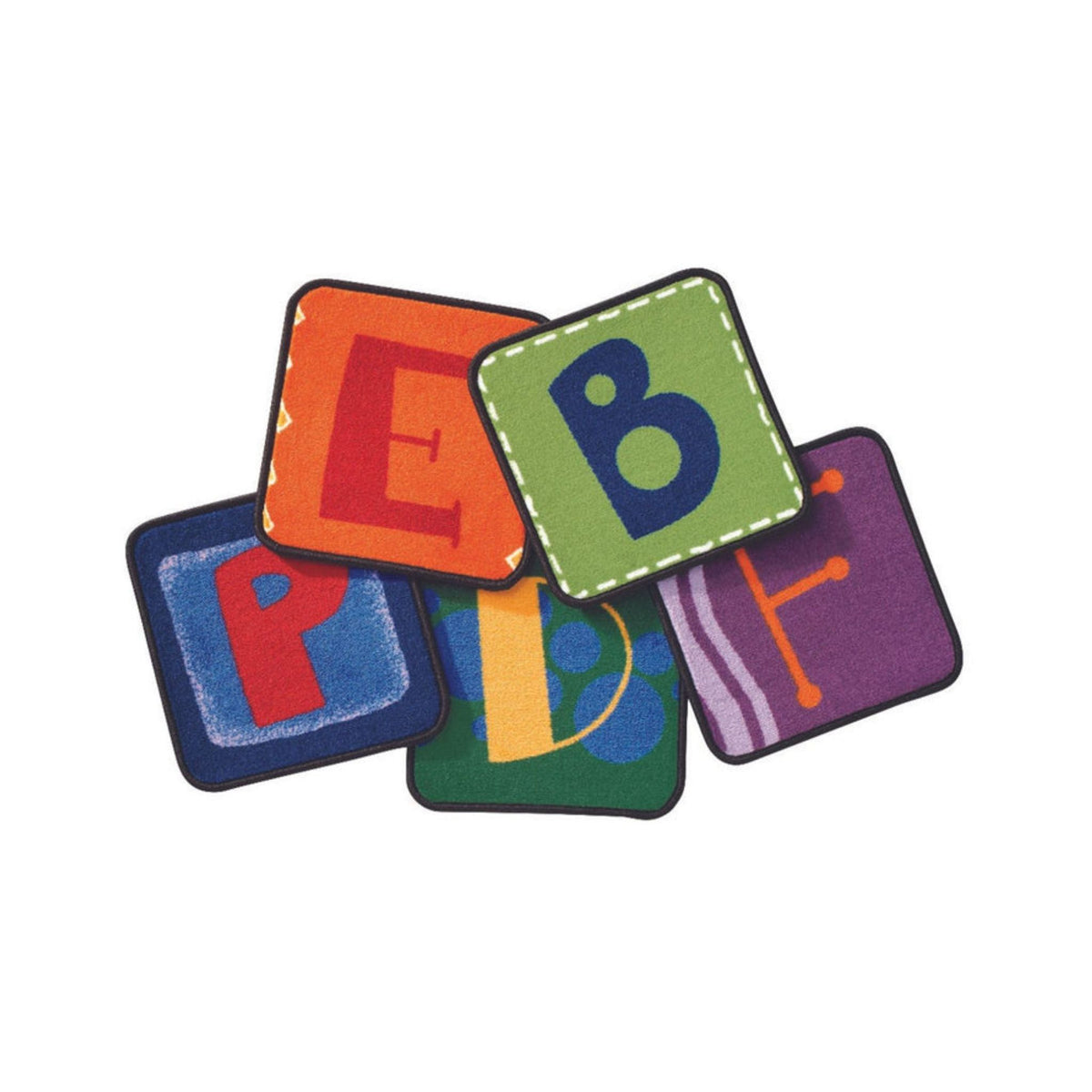 Toddler Alphabet Blocks Carpet Squares