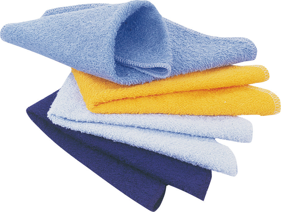 Débarbouillettes en ratine de coton