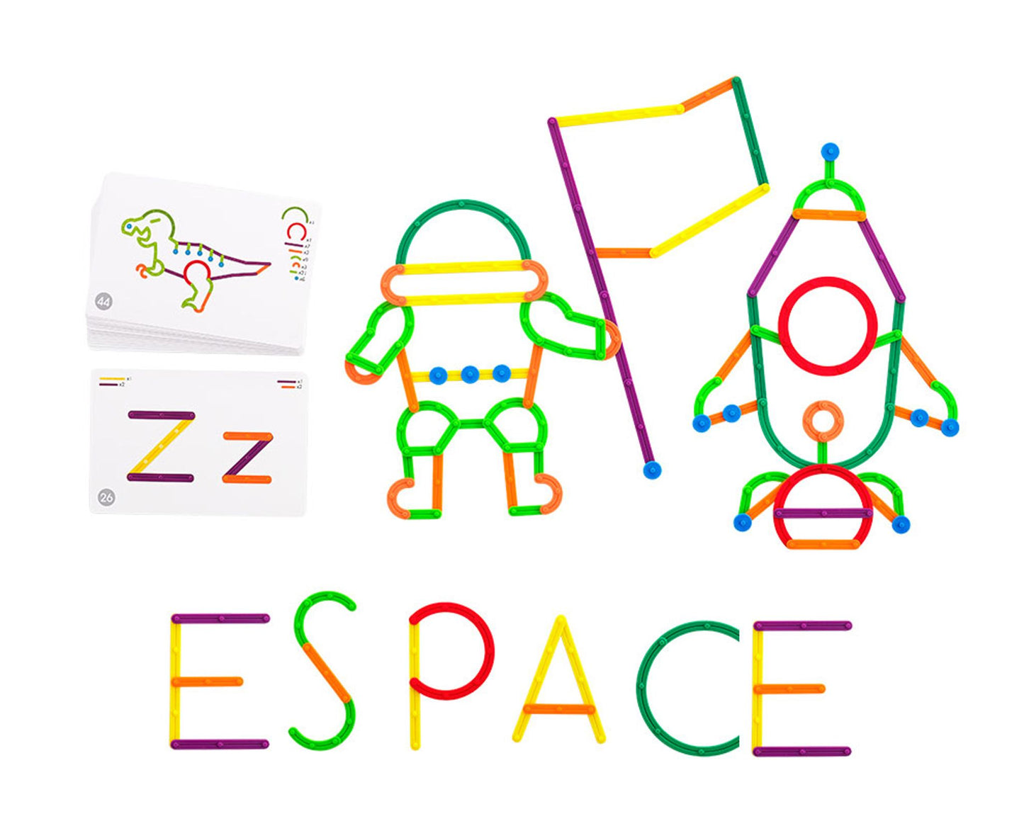 Jeu de construction de lettres GeoStix