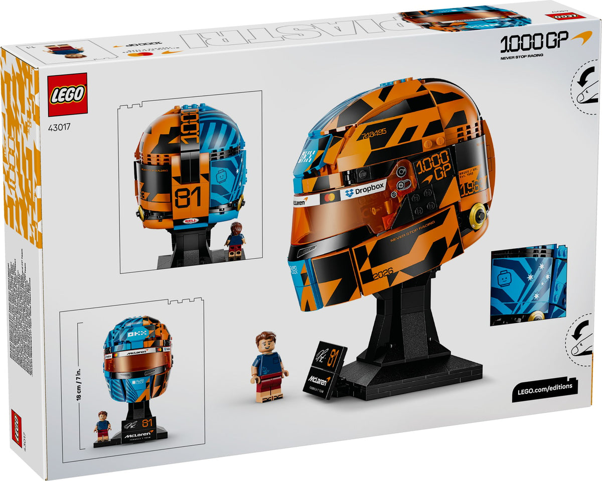 LEGO Editions - 43017 - Le casque McLaren Mastercard F1 Team d’Oscar Piastri