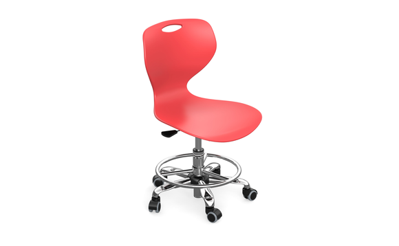 Adjustable Height Chair – Red