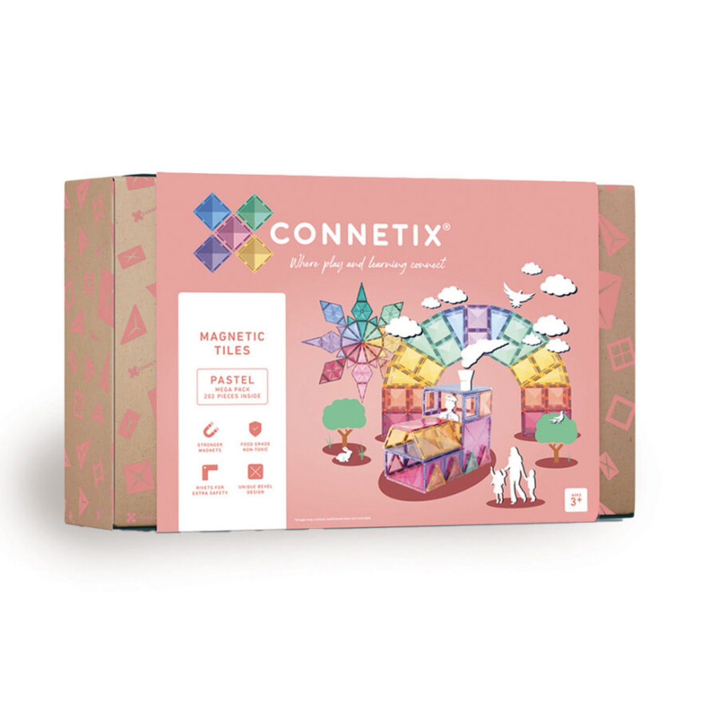 Connetix Méga couleurs pastel