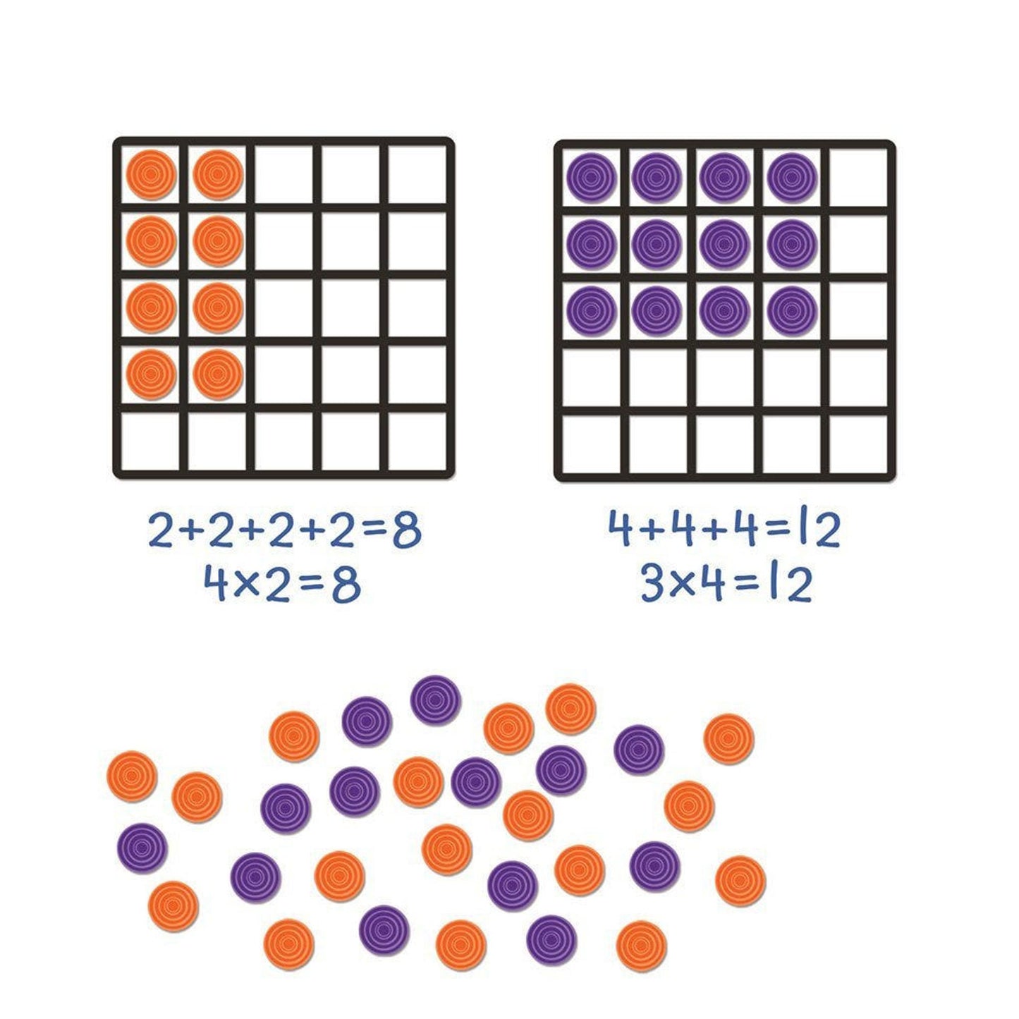 Ensemble de tableaux quadrillés magnétiques géants