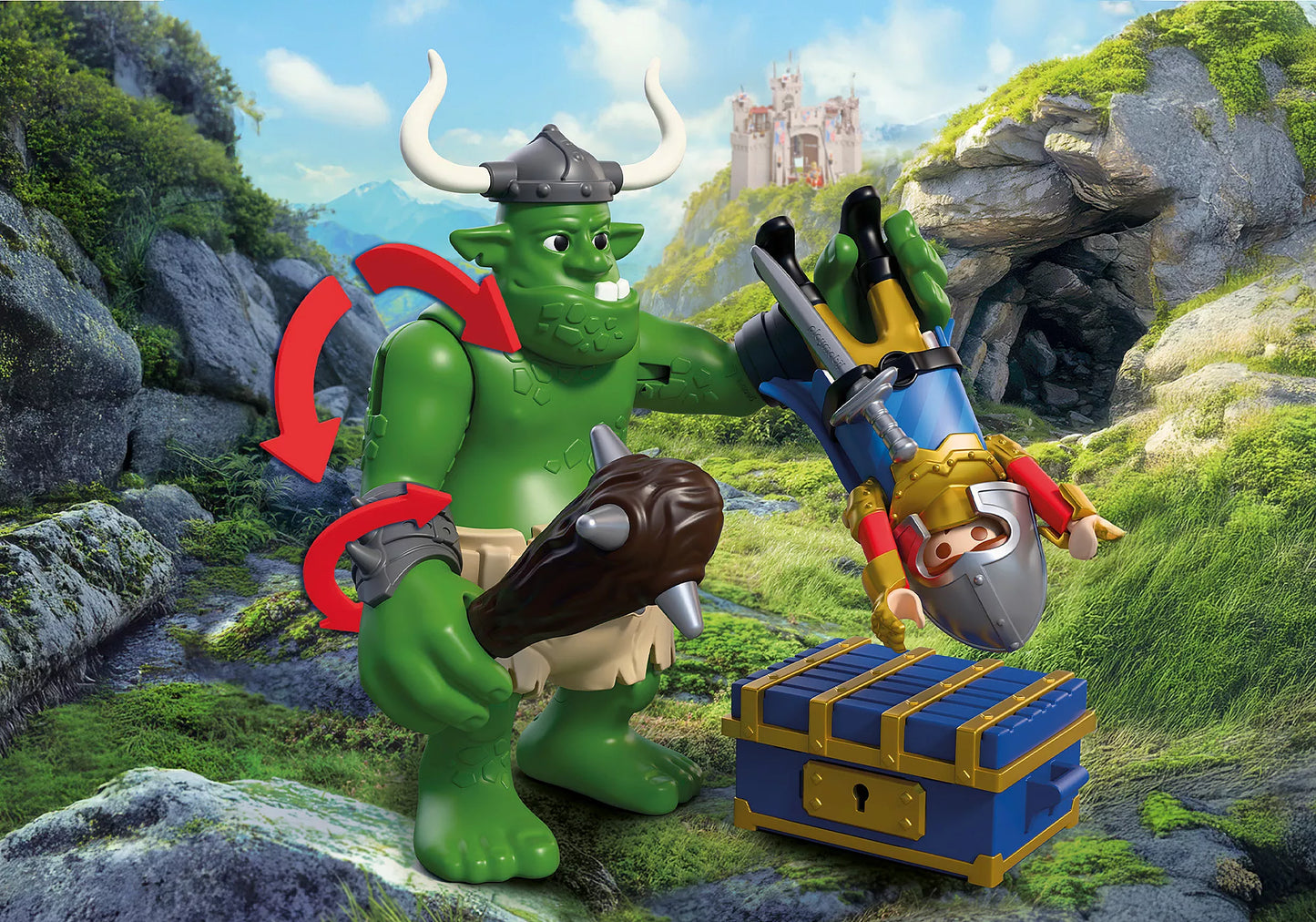 Playmobil - 72116 Troll and Treasure of the Lion knights