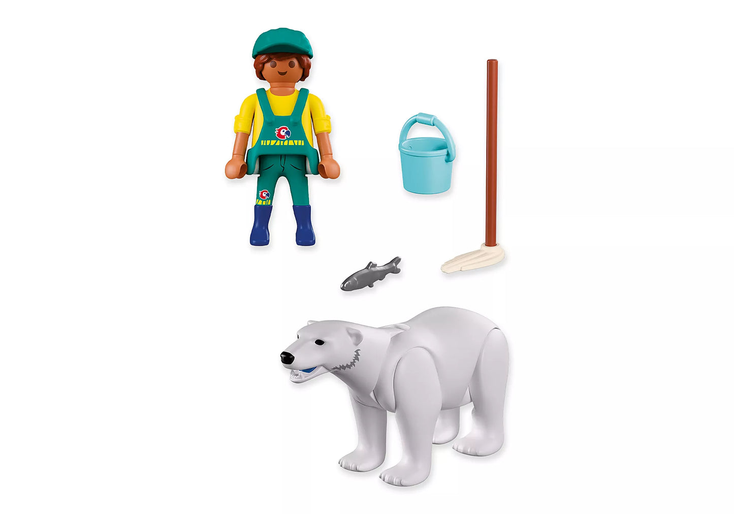 Playmobil - 72090 - Zoo : polar bear and zookeeper