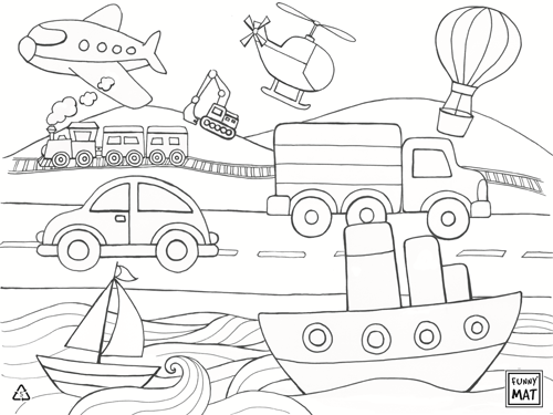 Funny Mat – Washable Colouring Puzzle Sets