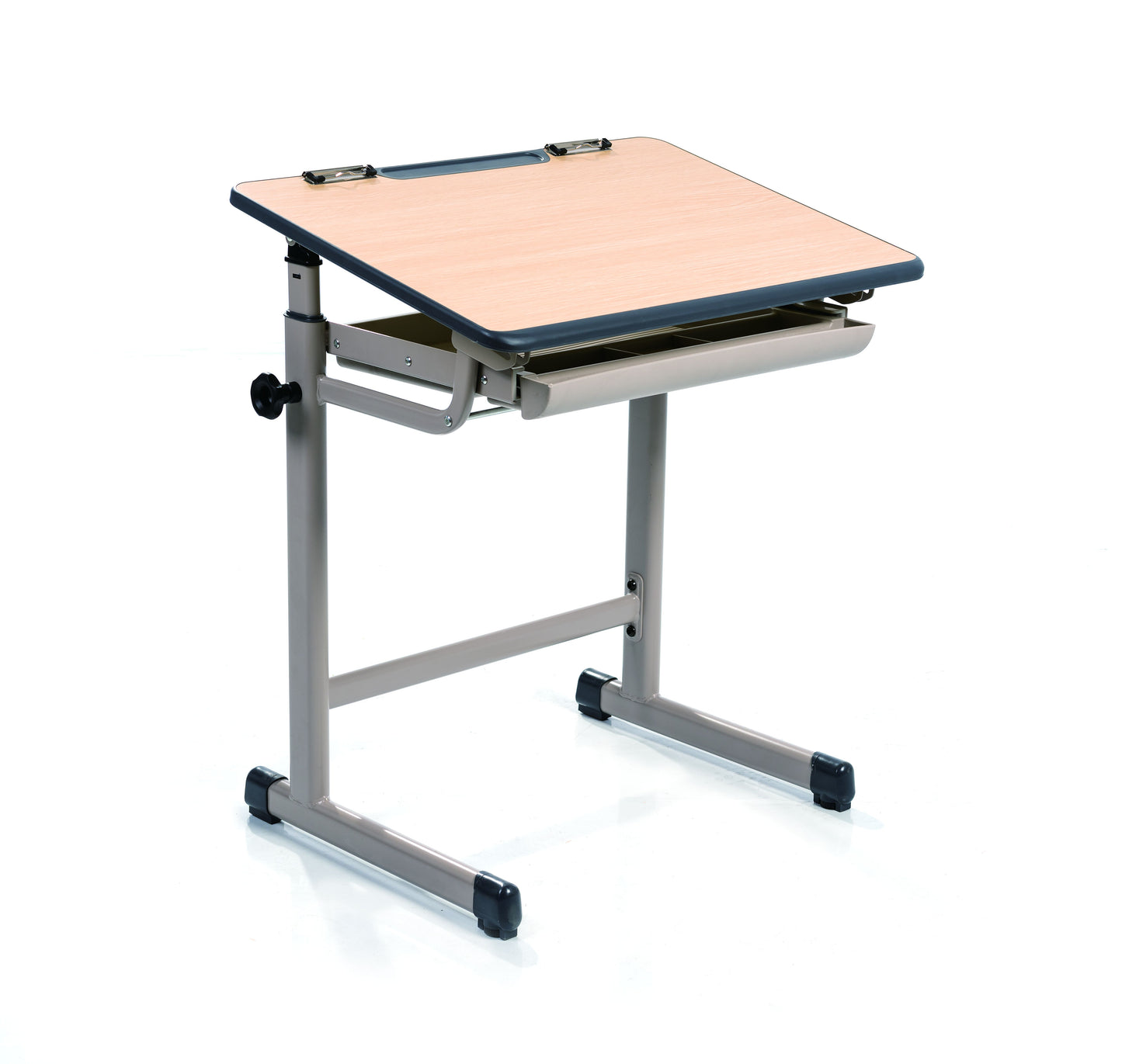 Pupitre à plateau inclinable et rangement