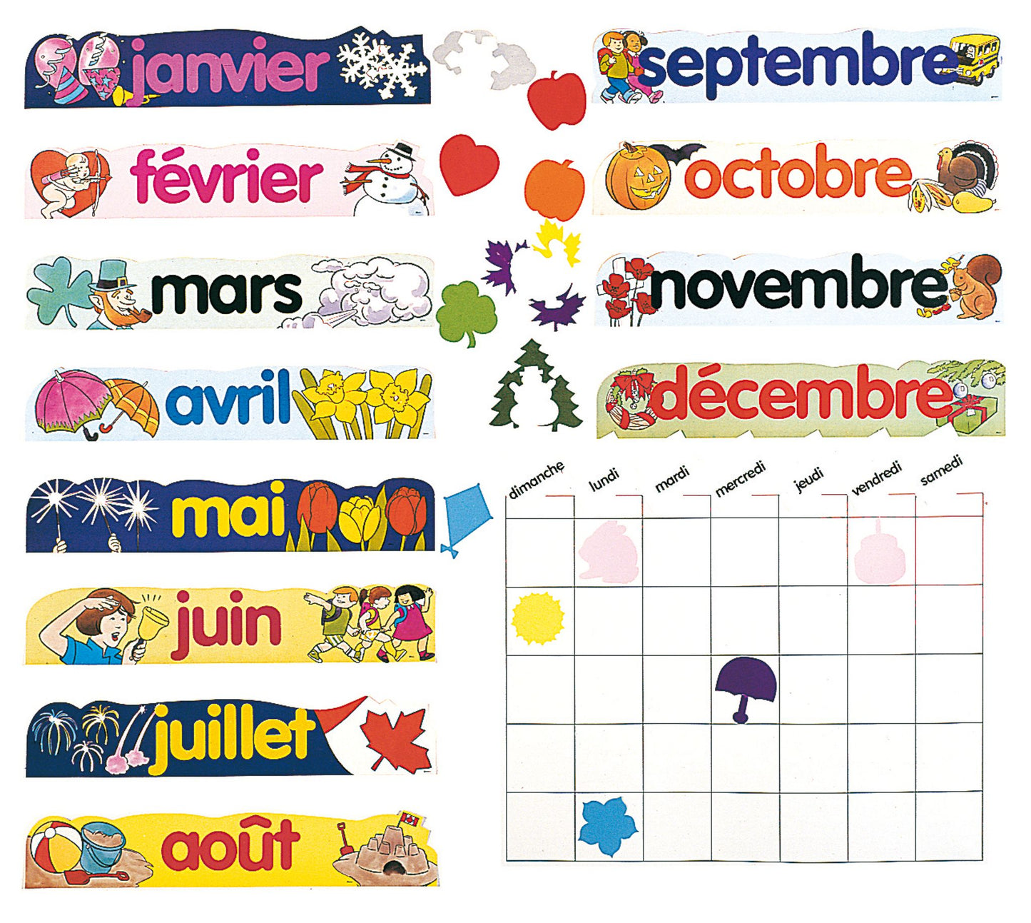 Calendrier mensuel