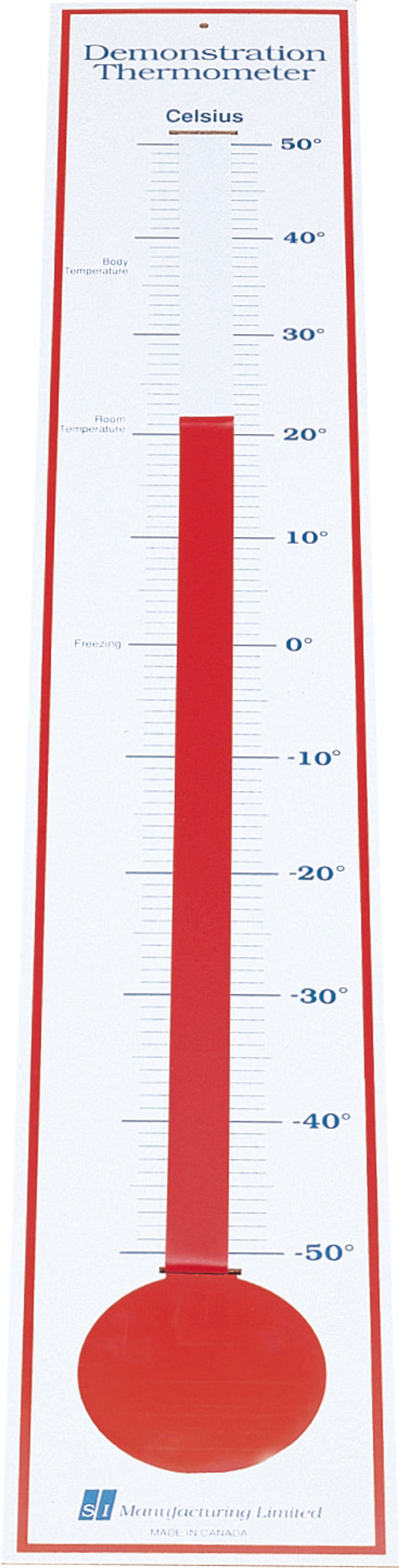 Affiche thermomètre de démonstration