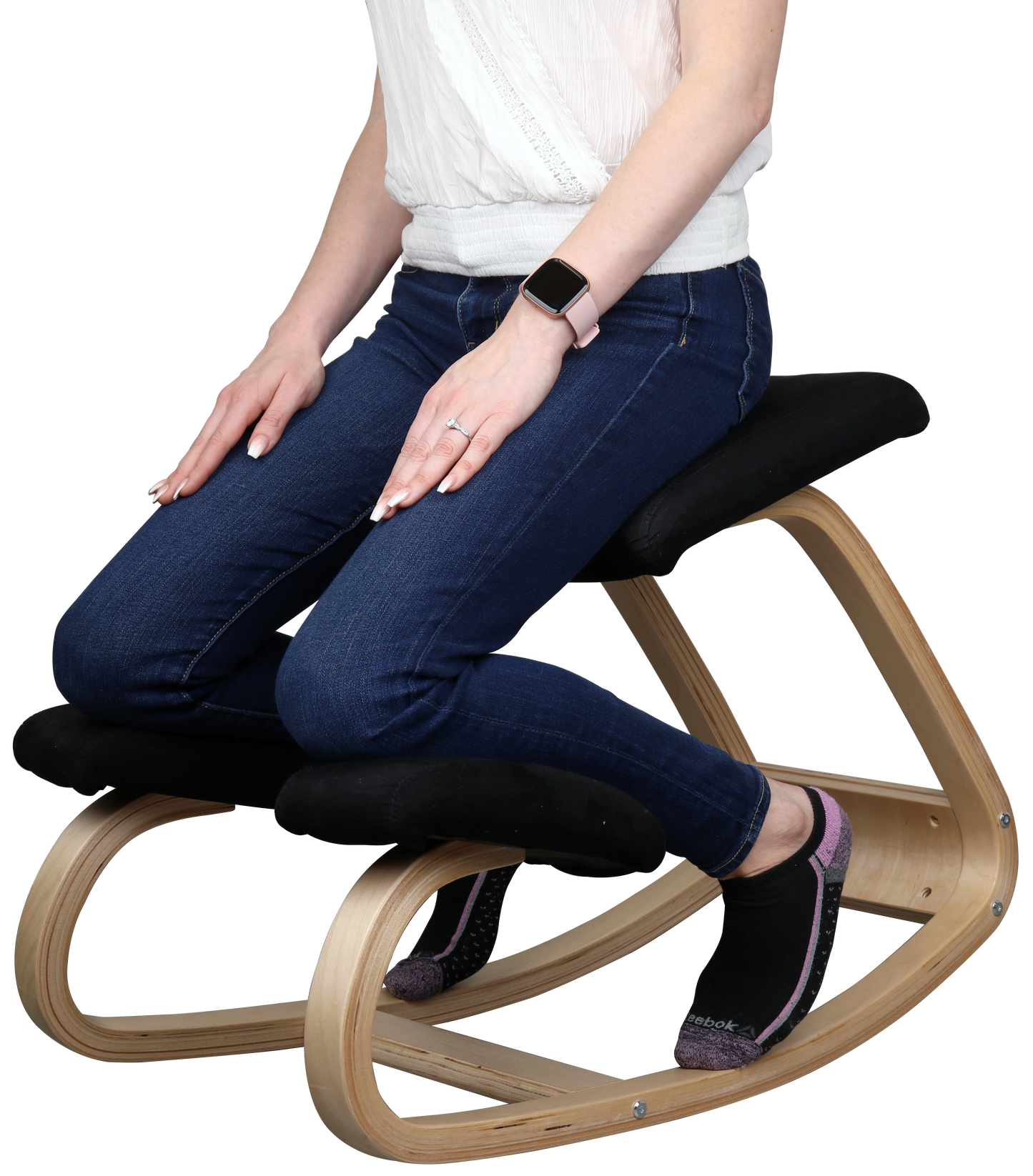 Chaise berçante à appui-genoux