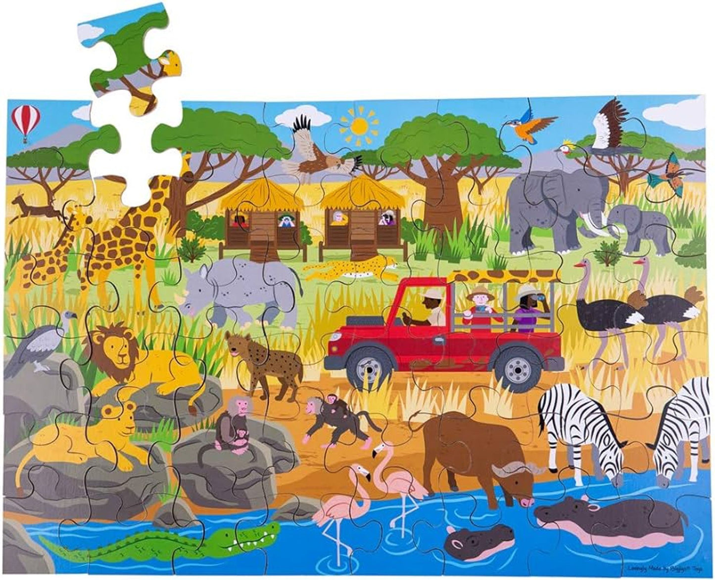 Puzzle de sol Aventure africaine