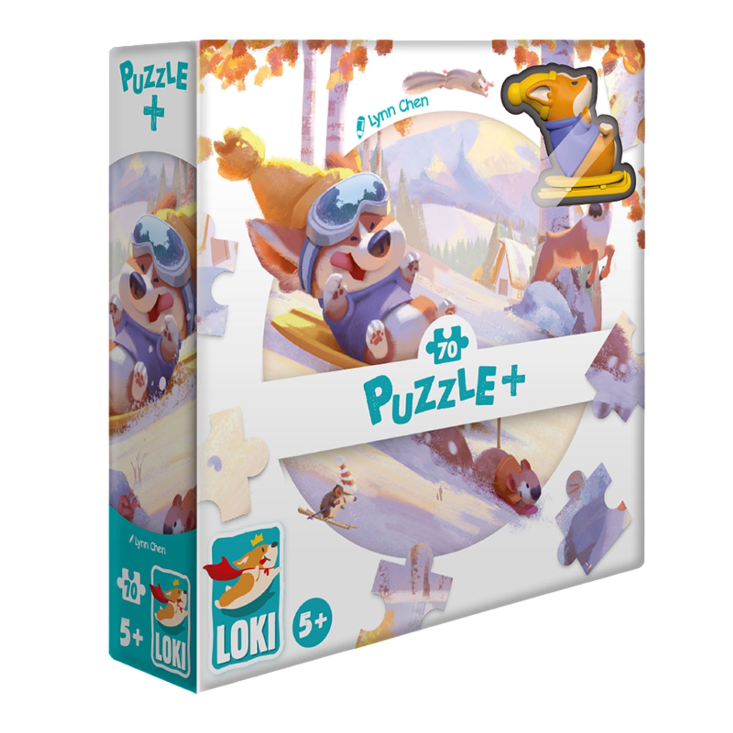Loki Goes Sledding Puzzle – 70 pcs
