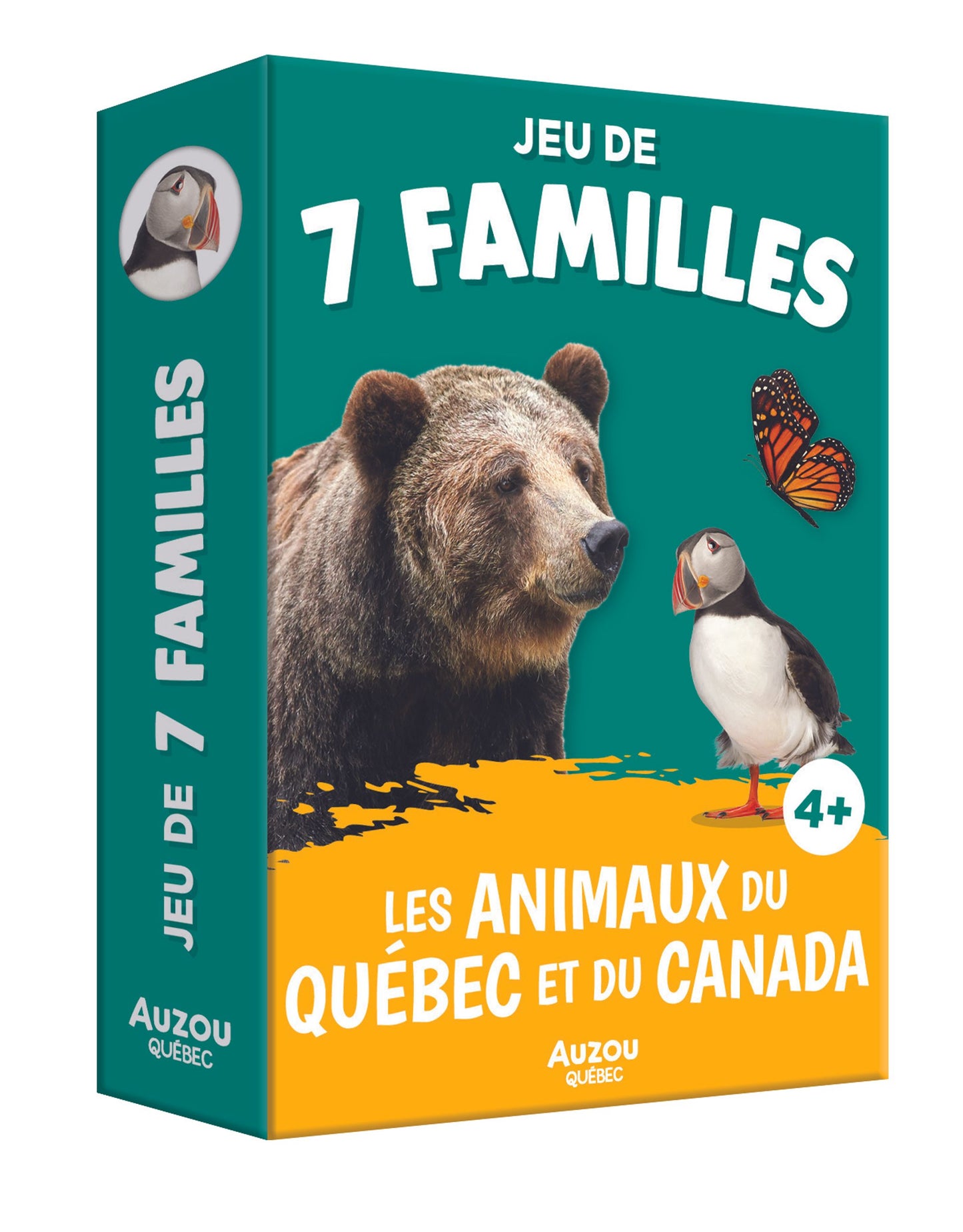 7 familles les animaux du Québec et du Canada