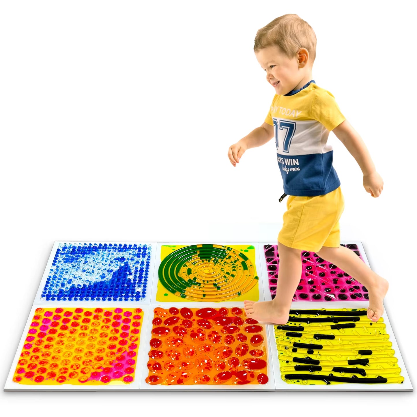 Tuiles sensorielles liquides texturées