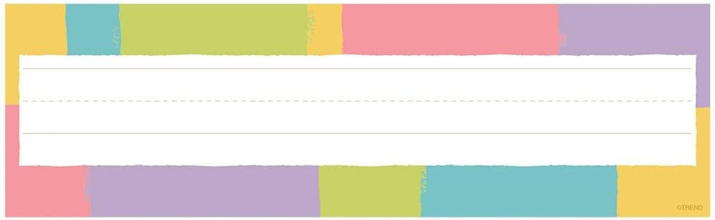 Cheerful Striped Name Plates