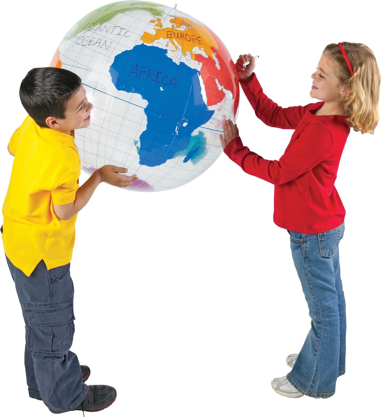 Globe terrestre gonflable