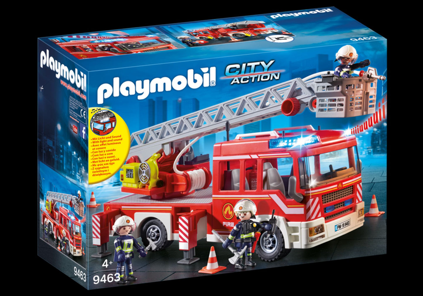 Playmobil - Camion de pompiers avec échelle pivotante
