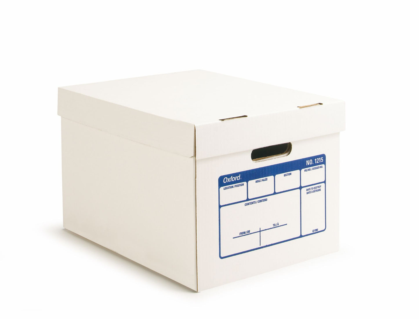 Boîte d'entreposage en carton ondulé