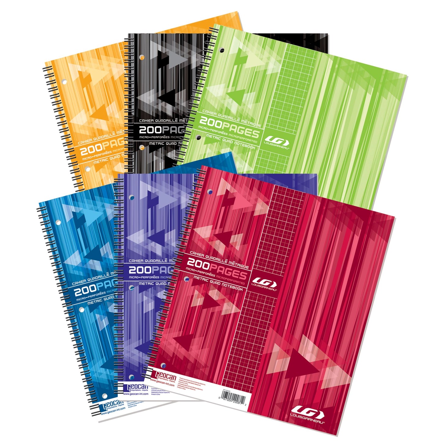 Cahier spirale 200 pages - Quadrillés