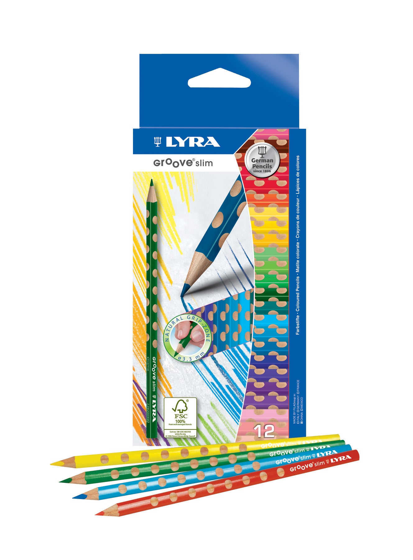 Crayons de couleur ergonomiques Prang