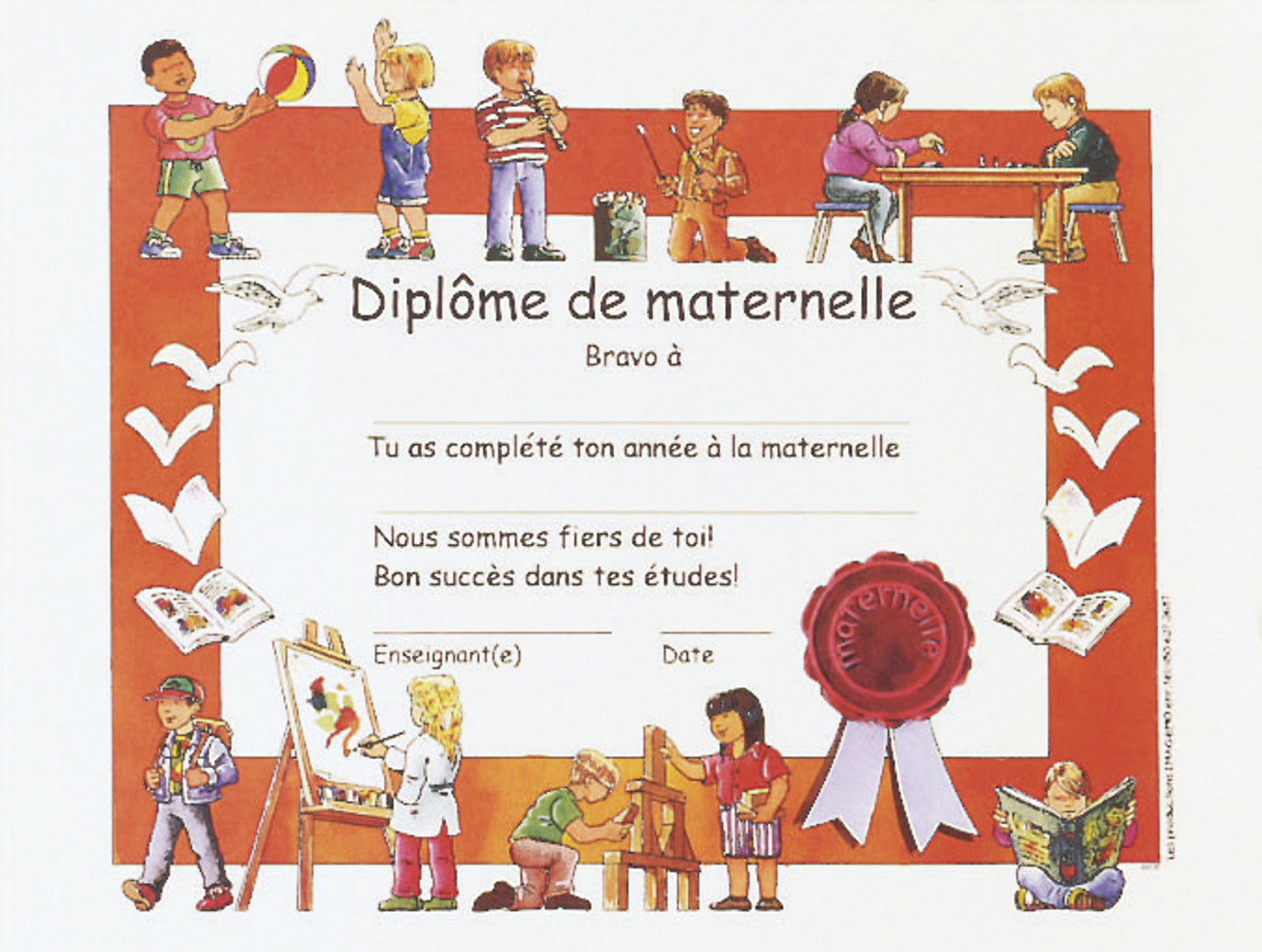 Diplômes de maternelle