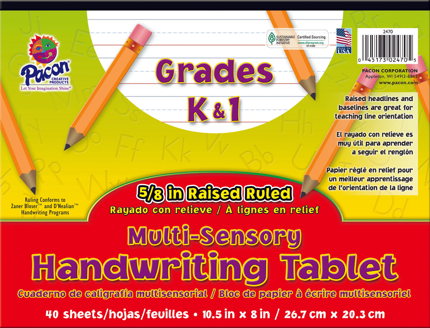 Papier multisensoriel pour écrire