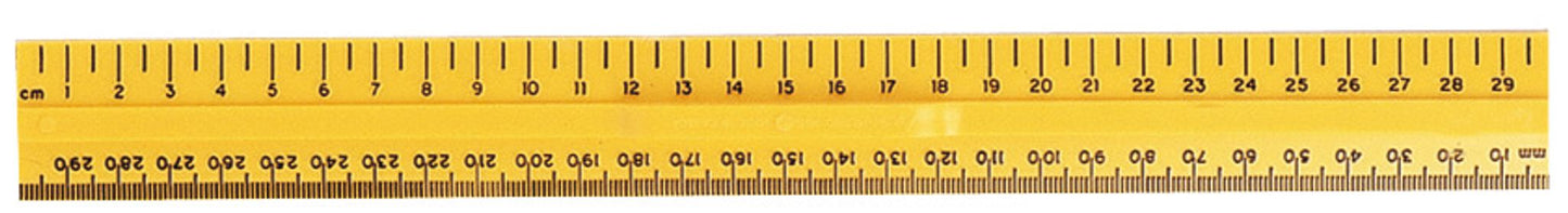 Règle en plastique opaque junior