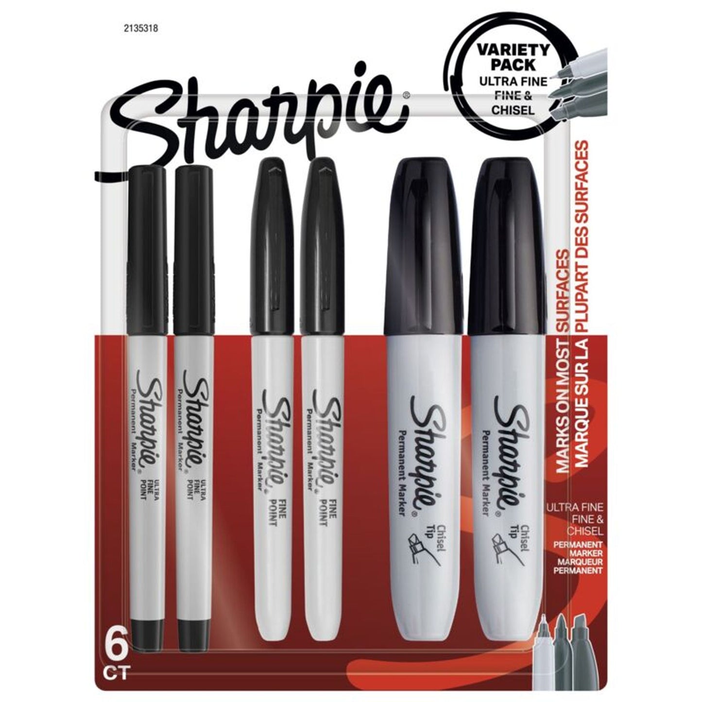 Sharpie permanent markers pack