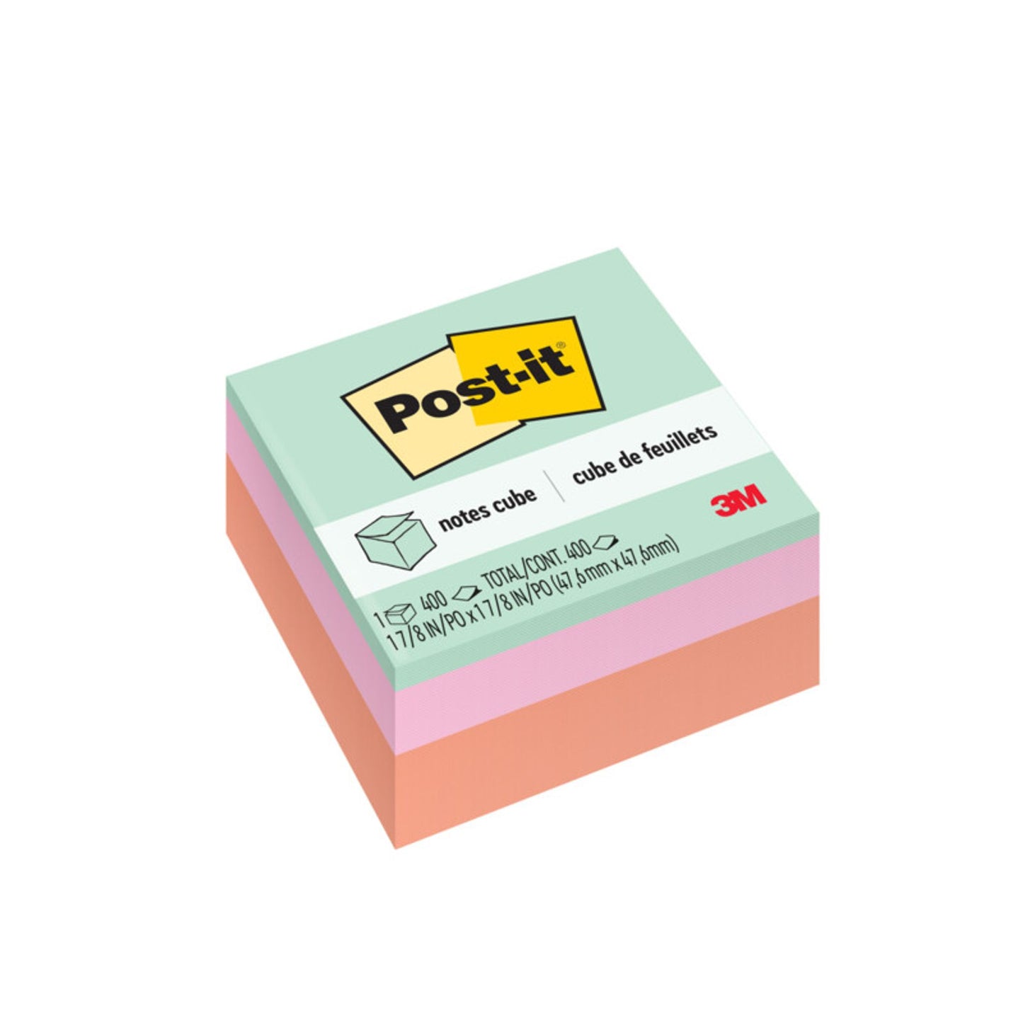 Post-it notes cube