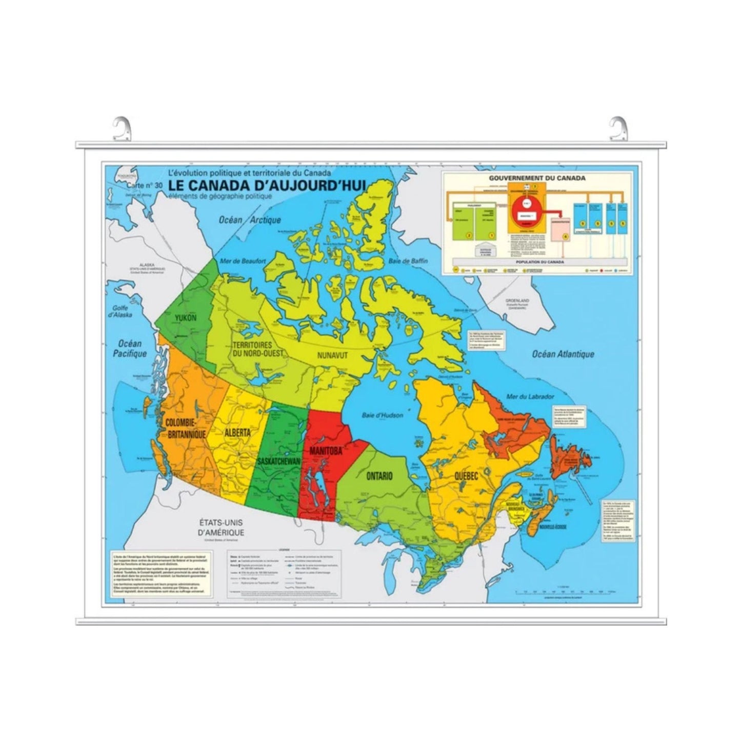 Le Canada d'aujourd'hui / carte politique