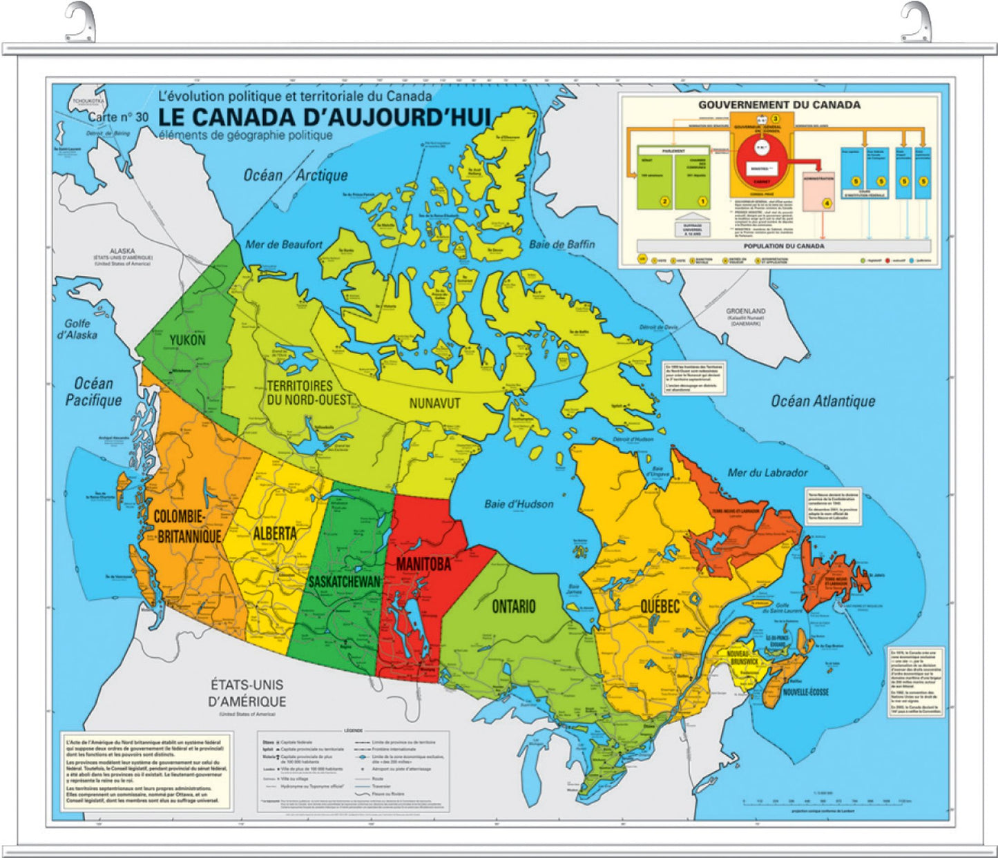Le Canada d'aujourd'hui / carte politique