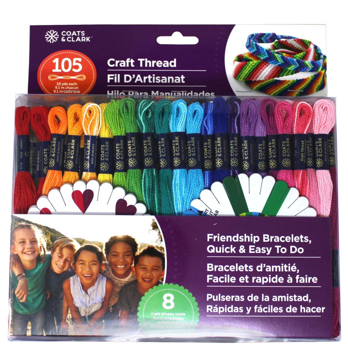 Friendship Bracelet Thread Kit – 105 Assorted Colours