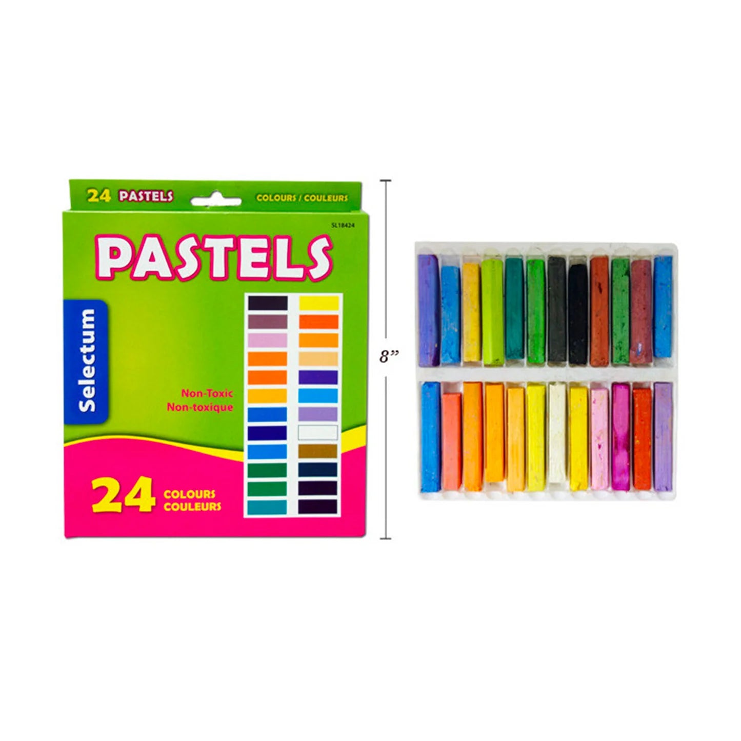 Pastels secs carrés