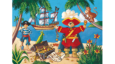 Puzzle Le pirate et son trésor - Djeco - 36 pièces - 4 ans