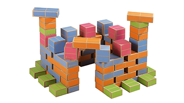 Petits blocs en mousse imitation de bois - Brault & Bouthillier