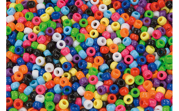 Billes de plastique différentes formes or stardust (paquet de 10)– Perles  et Créations