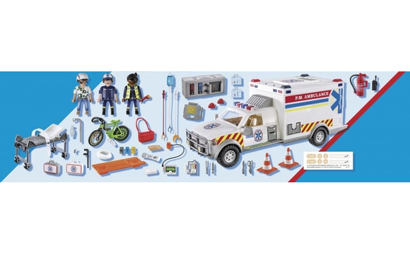 Playmobil - Ambulance avec secouristes et blessé - Brault & Bouthillier