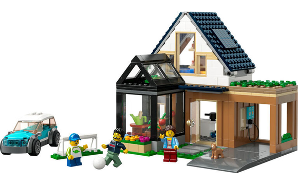 LEGO© City - La maison familiale et la voiture électrique - Brault