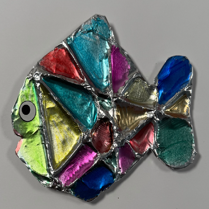 Poisson en "faux-vitrail"