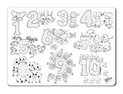 Table top colouring mats