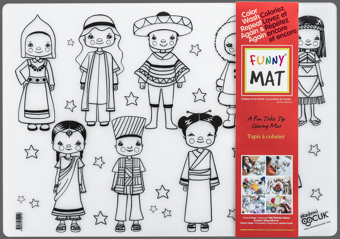 Table top colouring mats