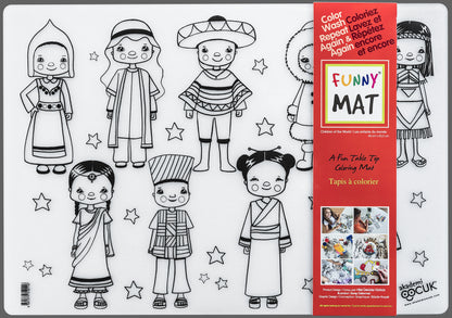 Table top colouring mats