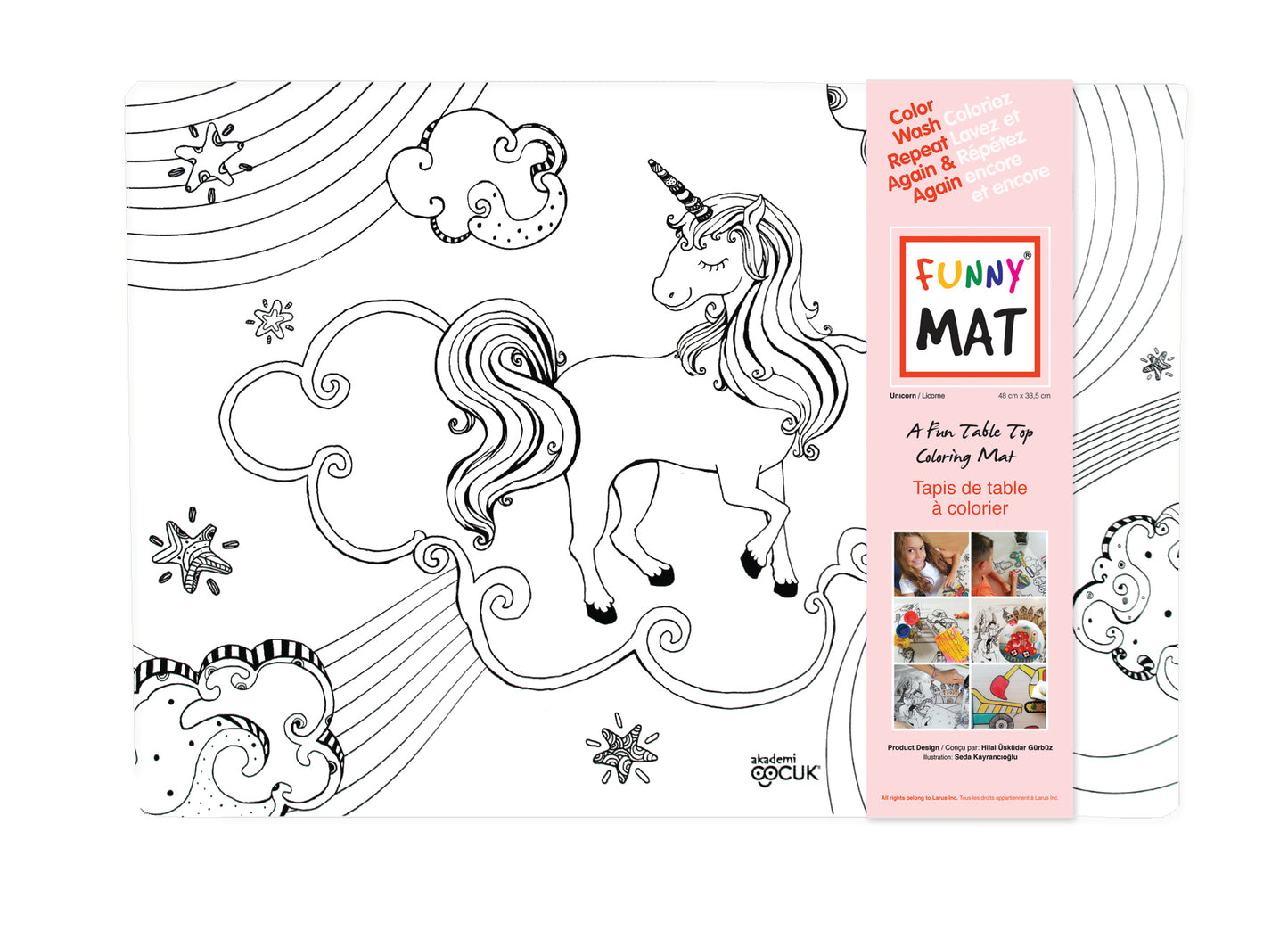 Table top colouring mats
