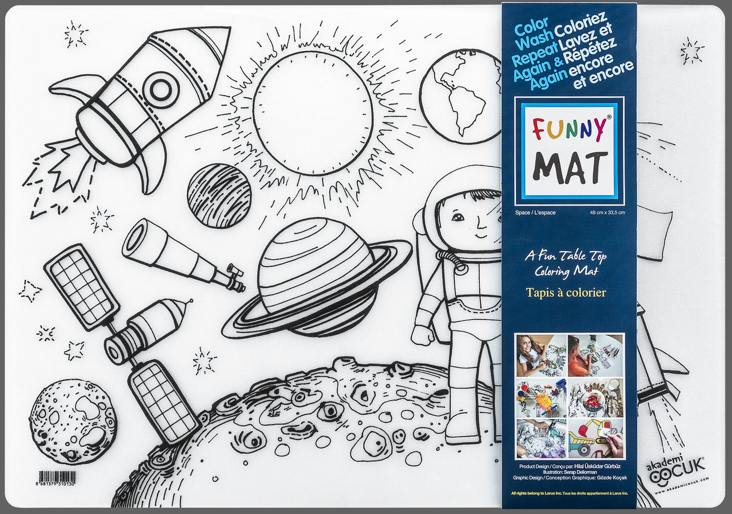 Table top colouring mats